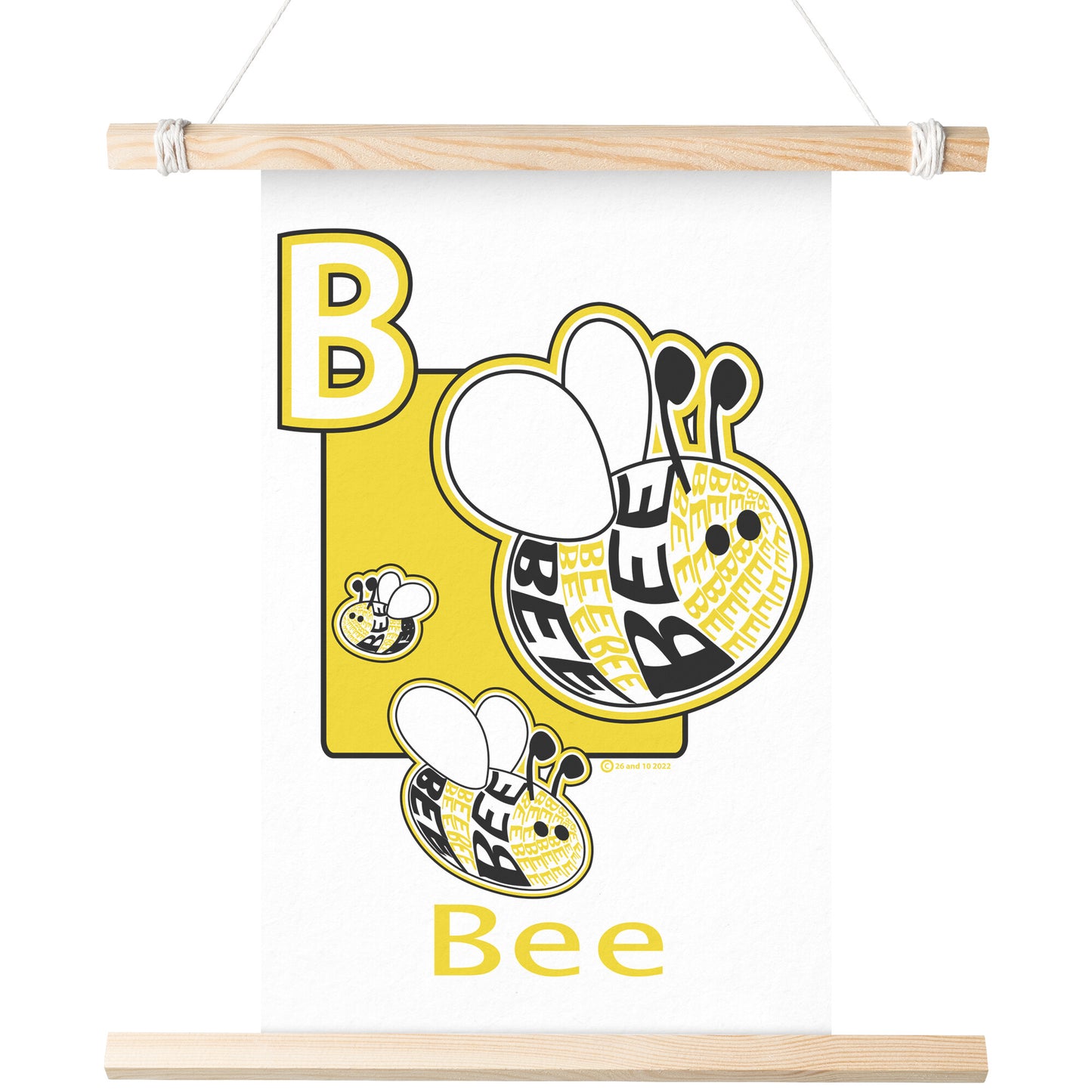 B is for Bee Poster Print