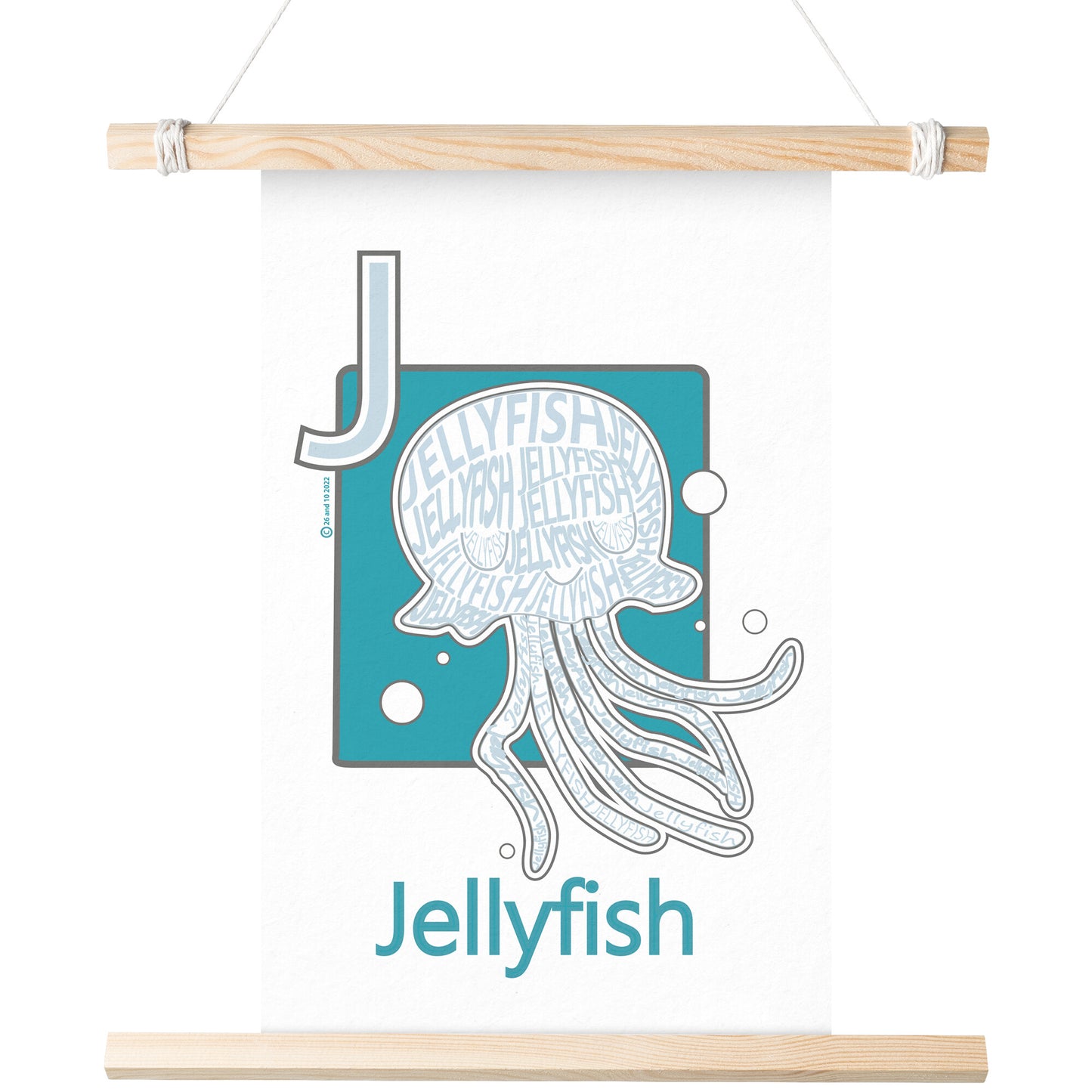 J is for Jellyfish Poster Print