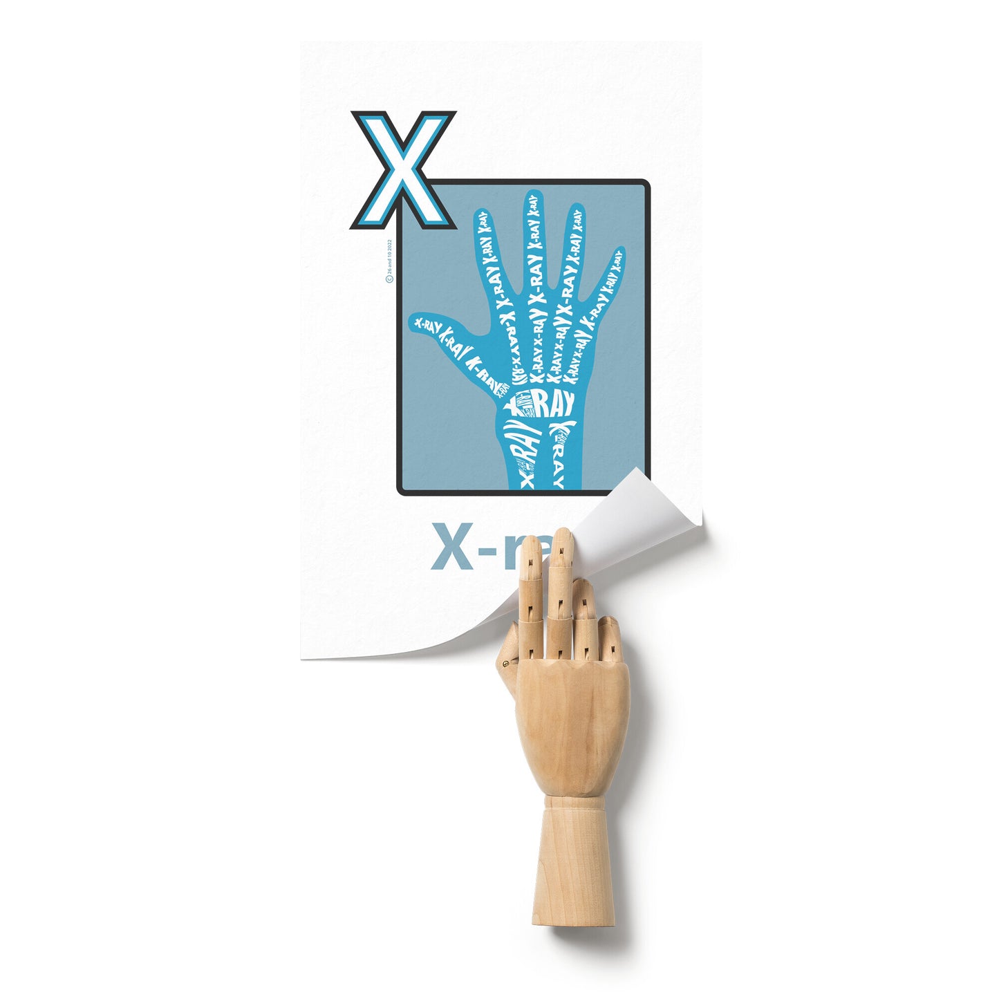 X is for X-Ray Poster Print