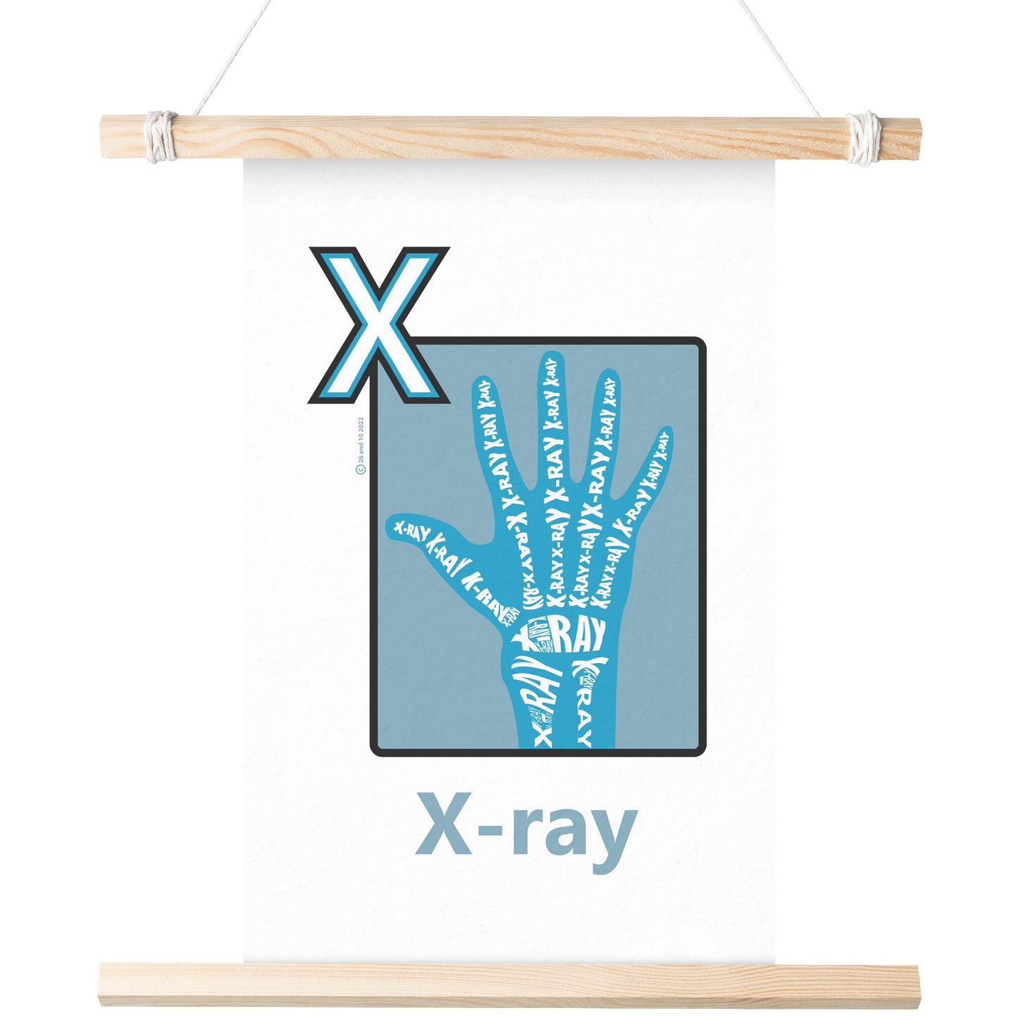 X is for X-Ray Poster Print