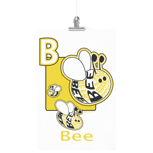 B is for Bee Poster Print