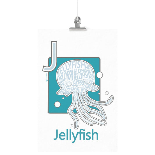 J is for Jellyfish Poster Print