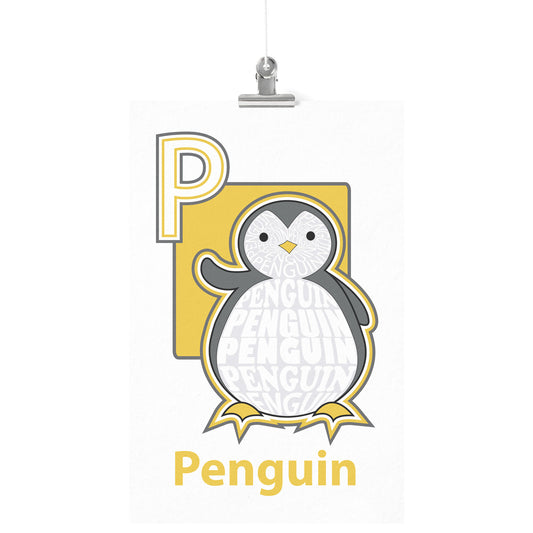 P is for Penguin Poster Print