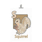 S is for Squirrel Poster Print