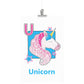 U is for Unicorn Poster Print