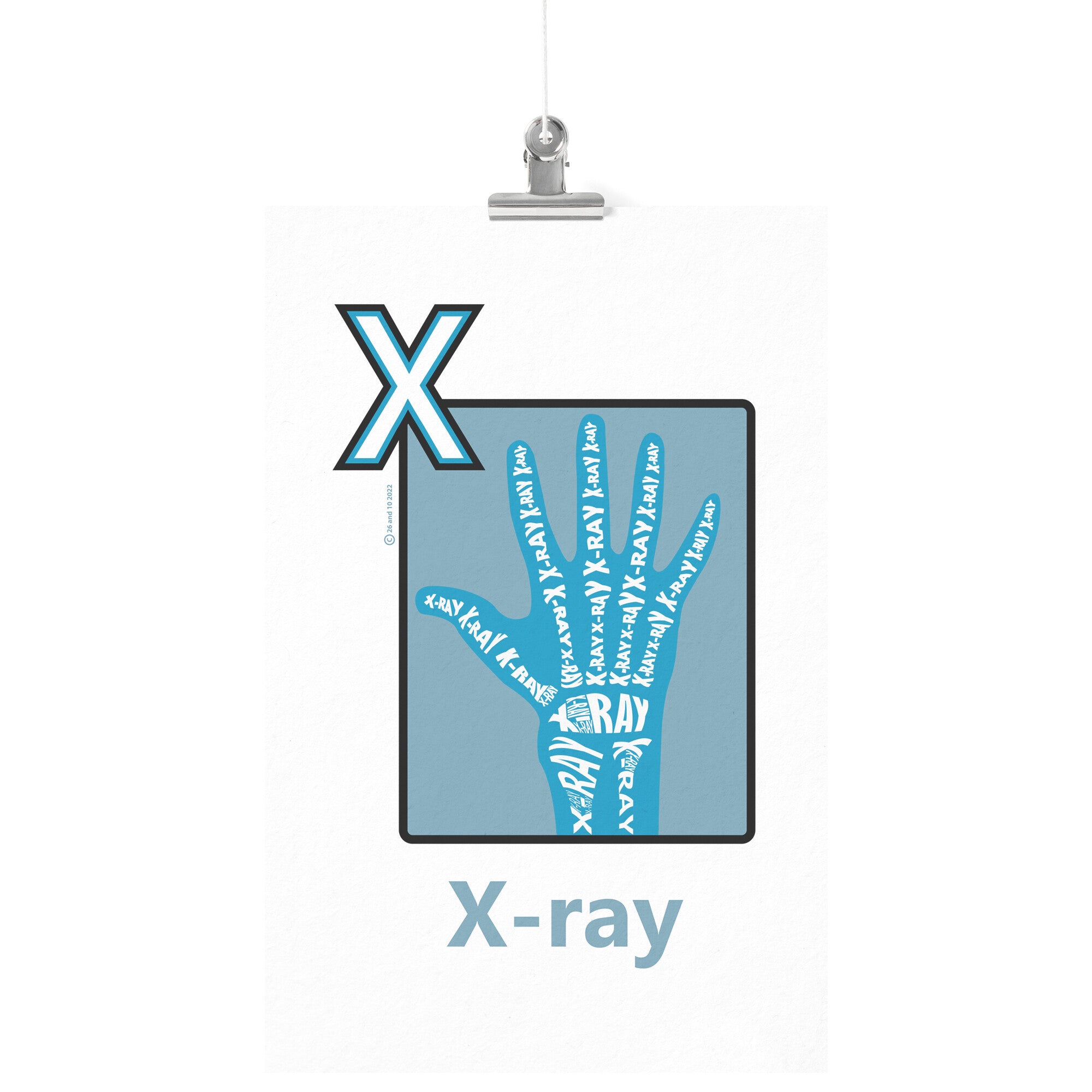 X is for X-Ray Poster Print – 26and10